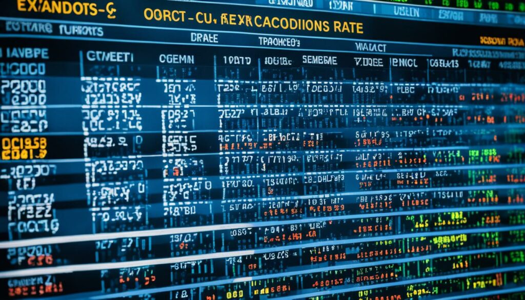 forex trading economic indicators table